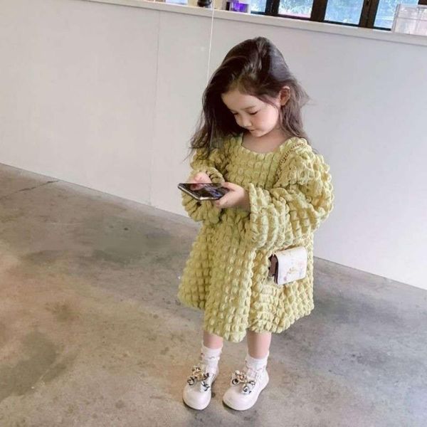 girl's dresses girls princess solid color long sleeve warm dress waffle soft fashion loose autumn winter kids children clothing, Red;yellow
girl's dresses girls princess solid color long sleeve warm dress waffle soft fashion loose autumn winter kids children clothing, Red;yellow