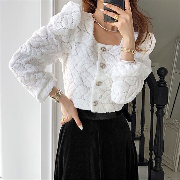 ol smooth square lace collar 2021 women's high waistcoat chic retro jacket lady in office brief vintage clothing, Black;brown
ol smooth square lace collar 2021 women's high waistcoat chic retro jacket lady in office brief vintage clothing, Black;brown