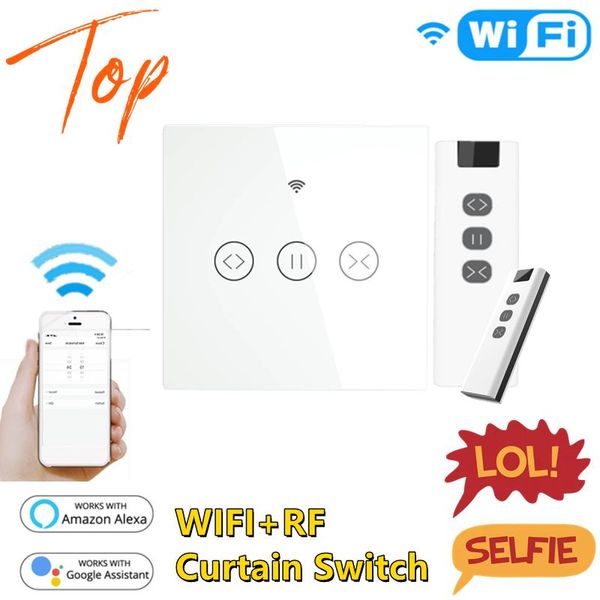 smart home control 433 mhz remote wifi + rf curtain light wall touch switch blind shutter work with alexa google 
smart home control 433 mhz remote wifi + rf curtain light wall touch switch blind shutter work with alexa google