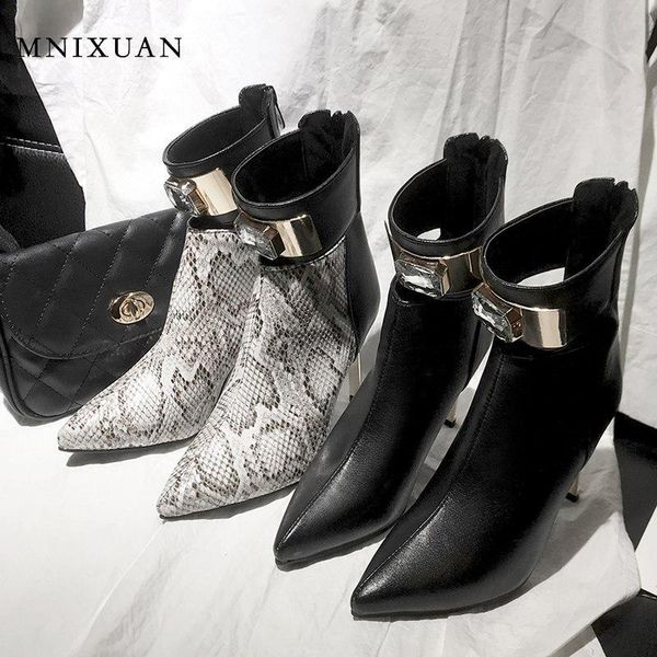 boots mnixuan ankle for women 2021 winter pointed toe super thin high heels snake print black booties big size 10
boots mnixuan ankle for women 2021 winter pointed toe super thin high heels snake print black booties big size 10