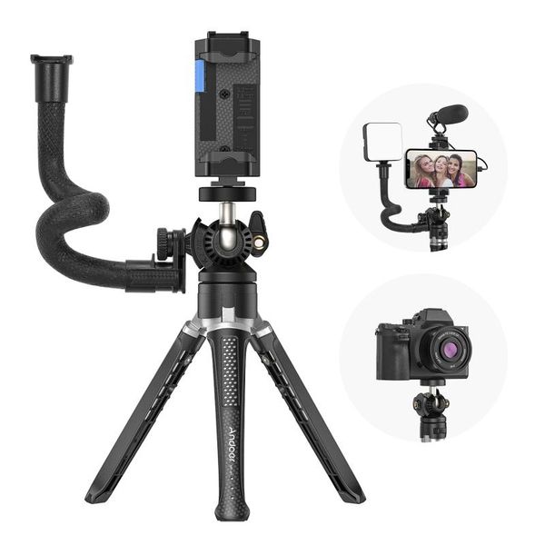 tripods deskcamera tripod for phone stand 2 levels adjustable height rotatable ball head with holder max. 5kg load capacity
tripods deskcamera tripod for phone stand 2 levels adjustable height rotatable ball head with holder max. 5kg load capacity
