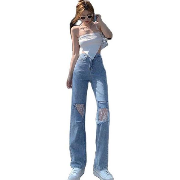women's jeans loose slimming ripped women 2021 summer korean denim straight leg pants high waist clothing xs, Blue
women's jeans loose slimming ripped women 2021 summer korean denim straight leg pants high waist clothing xs, Blue
