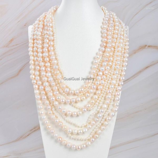 chains guaiguai jewelry stunning 9 strands 21-30" 10mm natural white pearl necklace1, Silver
chains guaiguai jewelry stunning 9 strands 21-30" 10mm natural white pearl necklace1, Silver