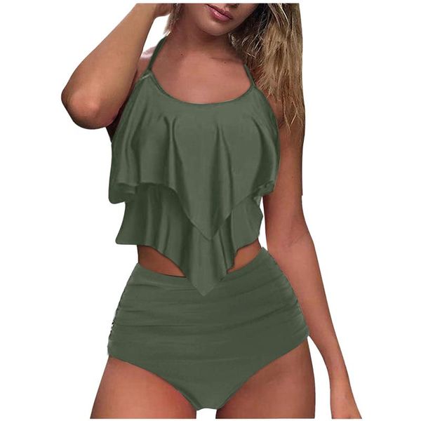 women's swimwear plus size 2 piece swimsuits women bandage push-up padded flounce tankini two double wholesale, White;black
women's swimwear plus size 2 piece swimsuits women bandage push-up padded flounce tankini two double wholesale, White;black
