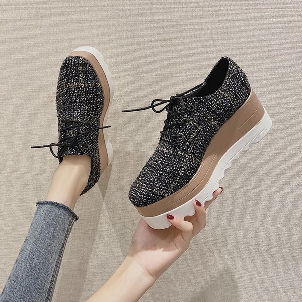 spring/autumn ladies platform shoes pu vulcanized shoes lace-up shoes gingham retro high-heel casual woman sneakers
spring/autumn ladies platform shoes pu vulcanized shoes lace-up shoes gingham retro high-heel casual woman sneakers
