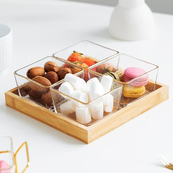 dishes & plates glass split dessert salad plate. fruit plate modern restaurant snack dry candy storage box set with fork
dishes & plates glass split dessert salad plate. fruit plate modern restaurant snack dry candy storage box set with fork