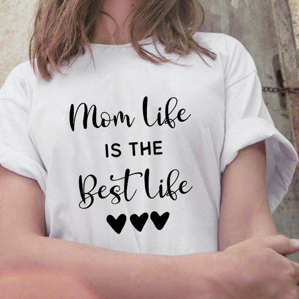 mother mom life is the men t shirts summer graphic and women o neck white tee, White;black
mother mom life is the men t shirts summer graphic and women o neck white tee, White;black