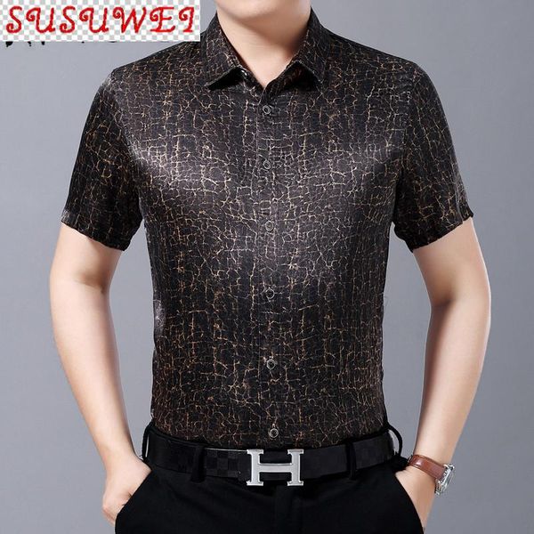 men's silk summer real shirt men short sleeve casual shirts for clothes camisa hombre 4881 kj, White;black
men's silk summer real shirt men short sleeve casual shirts for clothes camisa hombre 4881 kj, White;black