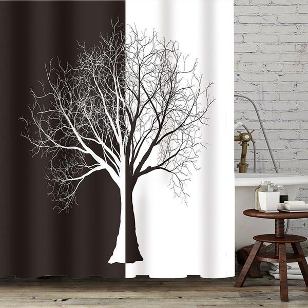 shower curtains polyester plant black white big tree printing curtain bathroom decoration
shower curtains polyester plant black white big tree printing curtain bathroom decoration
