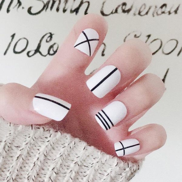 drop sale 24pcs/set fake nails tips square type wedding brides nail art decor smj1, Black
drop sale 24pcs/set fake nails tips square type wedding brides nail art decor smj1, Black