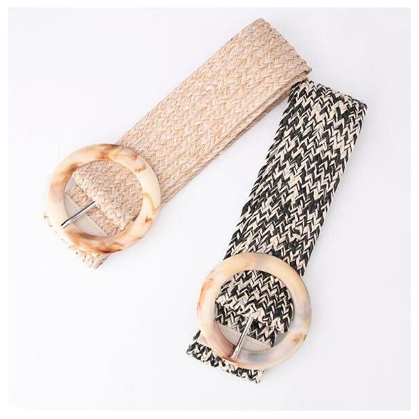 belts 106*6cm ladies simple imitation straw woven wide knitted belt resin buckle waistband women waist band, Black;brown
belts 106*6cm ladies simple imitation straw woven wide knitted belt resin buckle waistband women waist band, Black;brown