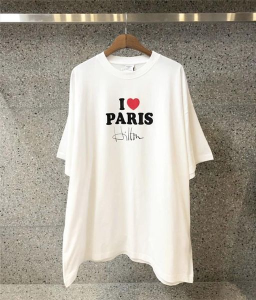 version 1:1 vetements i men t shirts love paris signature printed women tees hiphop streetwear oversized mens, White;black
version 1:1 vetements i men t shirts love paris signature printed women tees hiphop streetwear oversized mens, White;black