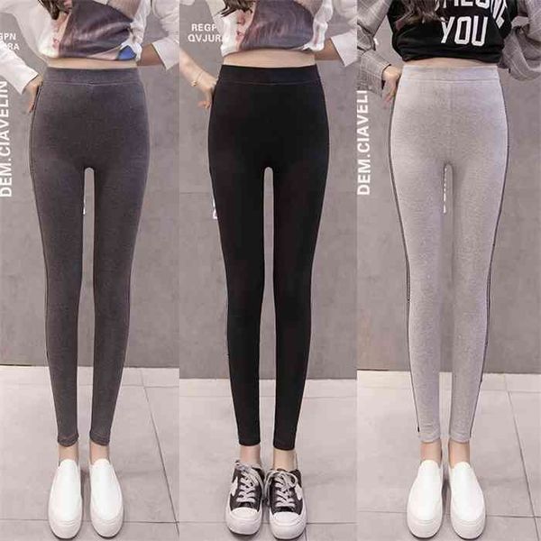 plus size s-5xl slim cotton leggings women side letter webbing stretch fitness leggings pencil pants plump female clothing, Black
plus size s-5xl slim cotton leggings women side letter webbing stretch fitness leggings pencil pants plump female clothing, Black