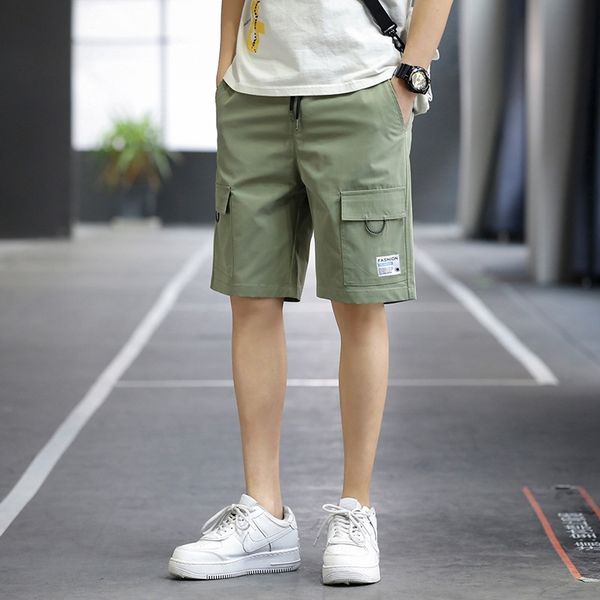 summer thin work shorts fashion brand loose straight tube solid color youth casual men's pants, White;black
summer thin work shorts fashion brand loose straight tube solid color youth casual men's pants, White;black