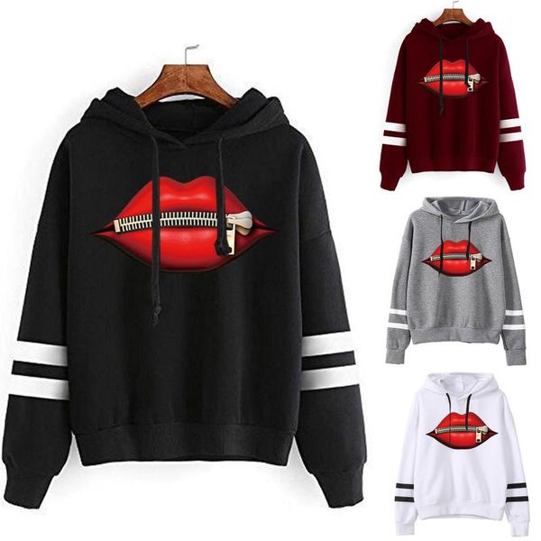 women's hoodies & sweatshirts hooded sweater winter leisure printing long-sleeved pullover parallel bars multi-size optional 50*, Black
women's hoodies & sweatshirts hooded sweater winter leisure printing long-sleeved pullover parallel bars multi-size optional 50*, Black