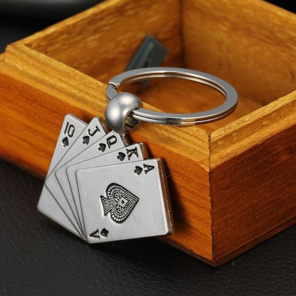 2021 poker key rings alloy pendant keychain handbag hangs fashion jewelry promotion gift will and sandy key chain, Silver
2021 poker key rings alloy pendant keychain handbag hangs fashion jewelry promotion gift will and sandy key chain, Silver