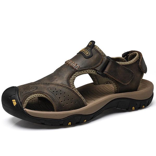 sandals men's hiking pu leather summer camping fisherman shoes beach flats holes waterproof 3colors plus size, Black
sandals men's hiking pu leather summer camping fisherman shoes beach flats holes waterproof 3colors plus size, Black