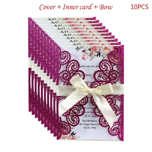 greeting cards 10pcs/set wedding invitation card with peacock flower hollow envelopes glitter paper party supplies
greeting cards 10pcs/set wedding invitation card with peacock flower hollow envelopes glitter paper party supplies