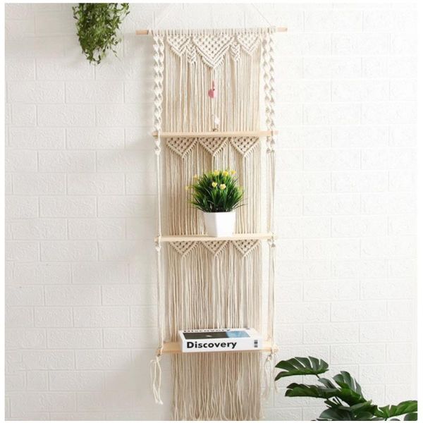 other home decor boho macrame wall hanging shelf wooden three layers decoracion basket plant holder flower
other home decor boho macrame wall hanging shelf wooden three layers decoracion basket plant holder flower