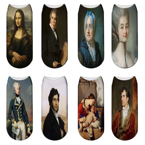 socks & hosiery fashion 3d printed vintage retro painting art oil design cotton sock mona lis personality low cut ankle, Black;white
socks & hosiery fashion 3d printed vintage retro painting art oil design cotton sock mona lis personality low cut ankle, Black;white