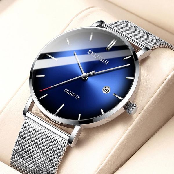 wristwatches belushi men quartz watch fashion blu-ray dial ultra-thin business watches causal waterproof male clock relogio masculino, Slivery;brown
wristwatches belushi men quartz watch fashion blu-ray dial ultra-thin business watches causal waterproof male clock relogio masculino, Slivery;brown