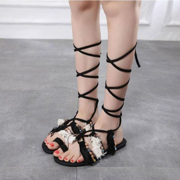 women's sandals wedge heels shoes summer ladies muffins laces high casual women, Black
women's sandals wedge heels shoes summer ladies muffins laces high casual women, Black