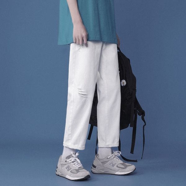 men's jeans ripped white fashion casual wide-leg men streetwear loose hip-hop hole straight denim trousers mens 27-34 wvf1, Blue
men's jeans ripped white fashion casual wide-leg men streetwear loose hip-hop hole straight denim trousers mens 27-34 wvf1, Blue