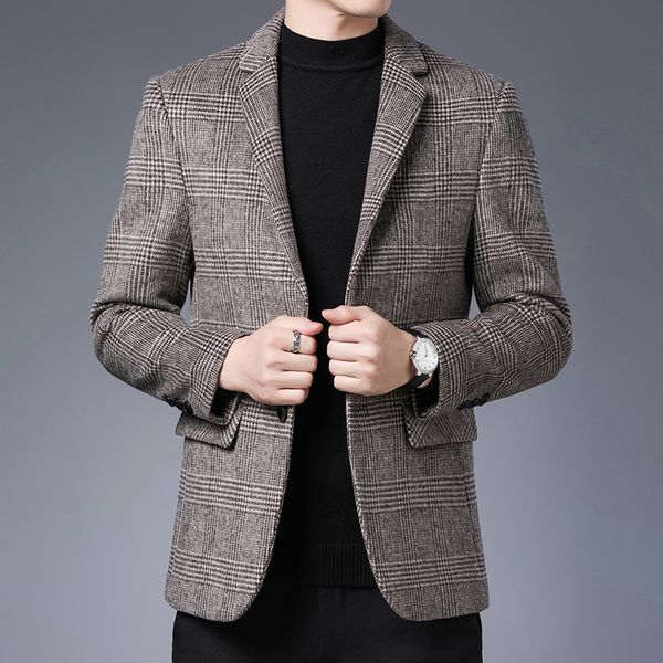 2021 clothing men's winter keep warm cashmere suit/male slim fit leisure plaid suit jackets/man business dress suit coats, White;black
2021 clothing men's winter keep warm cashmere suit/male slim fit leisure plaid suit jackets/man business dress suit coats, White;black