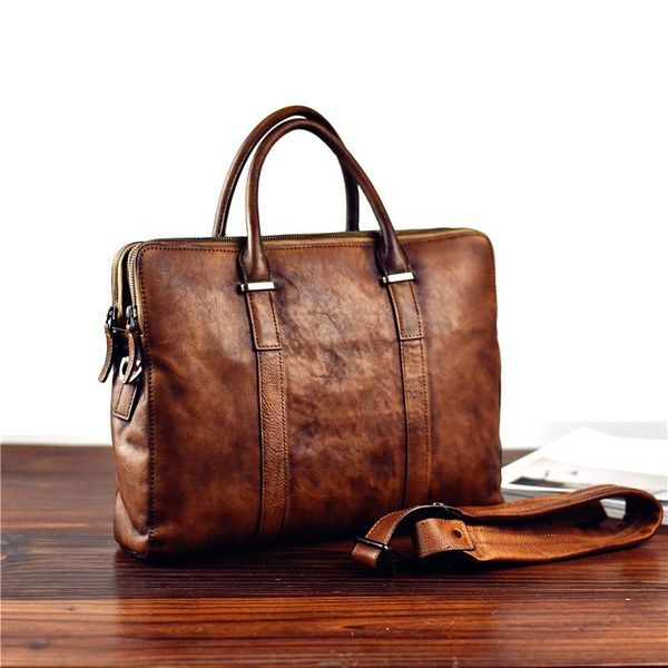 retro fashion luxury natural real leather men's large-capacity briefcase casual daily work computer handbag lady messenger bag briefcas
retro fashion luxury natural real leather men's large-capacity briefcase casual daily work computer handbag lady messenger bag briefcas