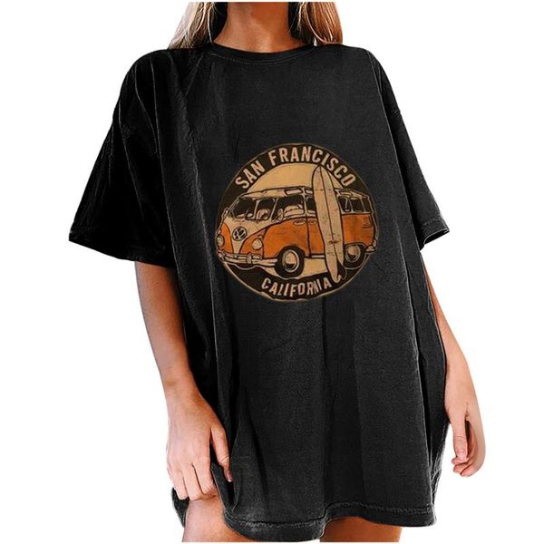 printed oversized t-shirt pattern casual short sleeve shirt vintage car comfortable streetwear loose camisetas leisure women's, White
printed oversized t-shirt pattern casual short sleeve shirt vintage car comfortable streetwear loose camisetas leisure women's, White