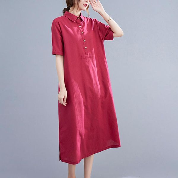 party dresses 2021 arrival korea style turn-down collar shirts blouse dress thin soft cotton linen loose women travel casual midi, White;black
party dresses 2021 arrival korea style turn-down collar shirts blouse dress thin soft cotton linen loose women travel casual midi, White;black