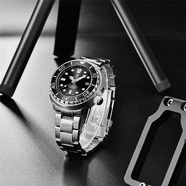 wristwatches pagrne design brand waterproof mechanical watch luxury diver men's sapphire glass ceramic bezel nh35 automatic watches, Slivery;brown
wristwatches pagrne design brand waterproof mechanical watch luxury diver men's sapphire glass ceramic bezel nh35 automatic watches, Slivery;brown