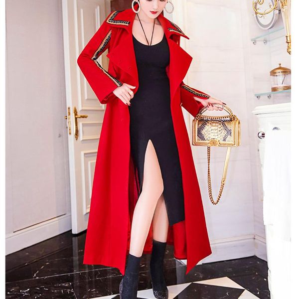 women's wool & blends xuxi lapel slim was thin women woolen coat streetwear draw back cloth overcoat swing windbreaker autumn winter 20, Black
women's wool & blends xuxi lapel slim was thin women woolen coat streetwear draw back cloth overcoat swing windbreaker autumn winter 20, Black