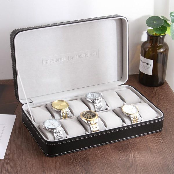 watch boxes & cases box storage household simple high-end gift packaging 12 grid pu slot integrated with glasses, Black;blue
watch boxes & cases box storage household simple high-end gift packaging 12 grid pu slot integrated with glasses, Black;blue