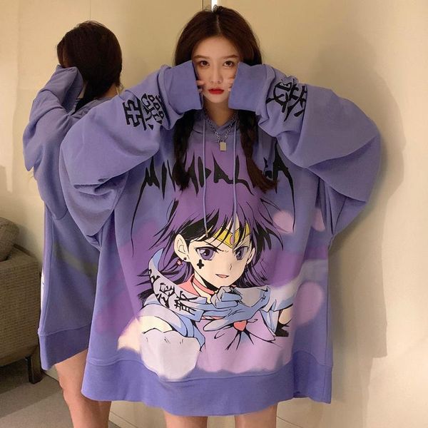 women's hoodies & sweatshirts winter streetwear japanese cute girl cartoon sweatshirtjacket women long sleeve oversized hooded top, Black
women's hoodies & sweatshirts winter streetwear japanese cute girl cartoon sweatshirtjacket women long sleeve oversized hooded top, Black