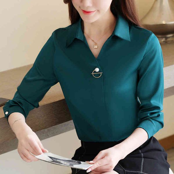 blusas femininas elegante women blouse spring long-sleeved v-neck korean-style women's shirt womens clothing 809h 210420, White
blusas femininas elegante women blouse spring long-sleeved v-neck korean-style women's shirt womens clothing 809h 210420, White