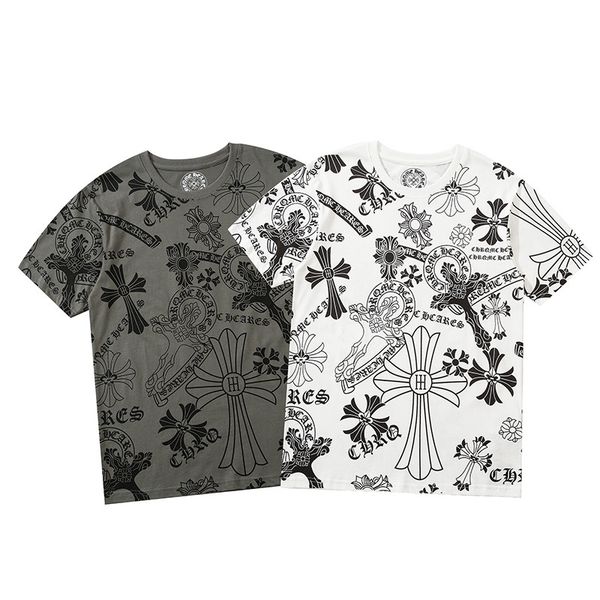 new ch casual sanskrit cross full print crew neck short sleeve t-shirt for men and women, White;black
new ch casual sanskrit cross full print crew neck short sleeve t-shirt for men and women, White;black