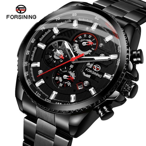 wristwatches forsining staniless steel sport waterproof men wrist watch automatic mechanical watches male multifunction clock reloj hombre, Slivery;brown
wristwatches forsining staniless steel sport waterproof men wrist watch automatic mechanical watches male multifunction clock reloj hombre, Slivery;brown