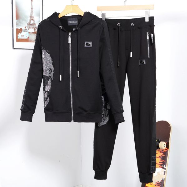 plein bear mens hoodie jacket trousers crystal skull tracksuit men hoodies casual tracksuits jogger jackets pants sets sporting suit 74181, Gray
plein bear mens hoodie jacket trousers crystal skull tracksuit men hoodies casual tracksuits jogger jackets pants sets sporting suit 74181, Gray