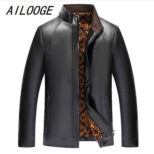 men's fur & faux ailooge men leather jacket fashion brand quality fleece lined motorcycle bomber coats male outerwear winter, Black
men's fur & faux ailooge men leather jacket fashion brand quality fleece lined motorcycle bomber coats male outerwear winter, Black