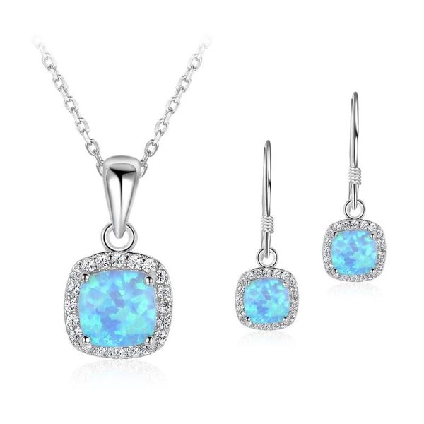 earrings & necklace fashion classic luxury square jewelry set trendy women fire opal pendant for girl christmas gift, Silver
earrings & necklace fashion classic luxury square jewelry set trendy women fire opal pendant for girl christmas gift, Silver