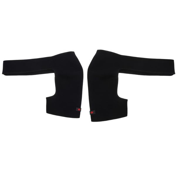 back support 2pcs fitness shoulder brace right left adjustable straps, Black;blue