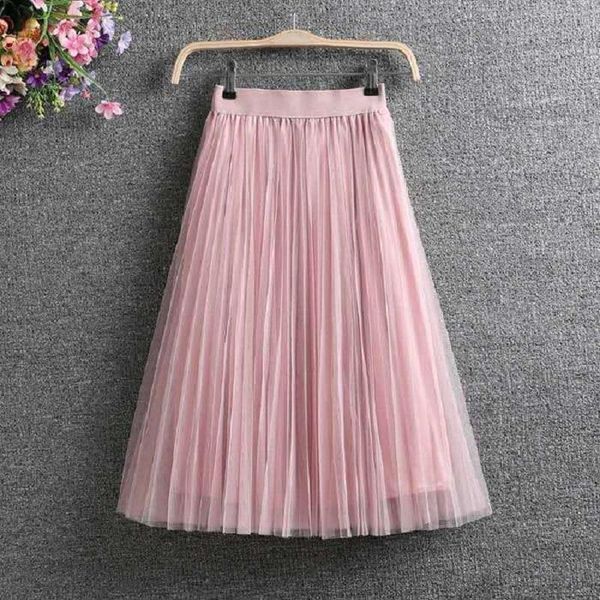 vintage summer casual elastic womens skirt high waist elegant midi pleated mesh tutu women tulle female, Black
vintage summer casual elastic womens skirt high waist elegant midi pleated mesh tutu women tulle female, Black