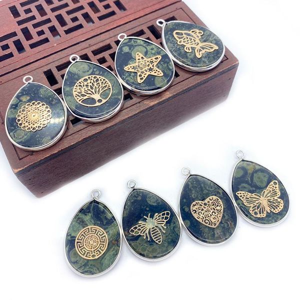 charms birdseye pendant dark green water drop shaped edge for jewelry makingdiy necklace bracelet accessories wholesale, Bronze;silver
charms birdseye pendant dark green water drop shaped edge for jewelry makingdiy necklace bracelet accessories wholesale, Bronze;silver