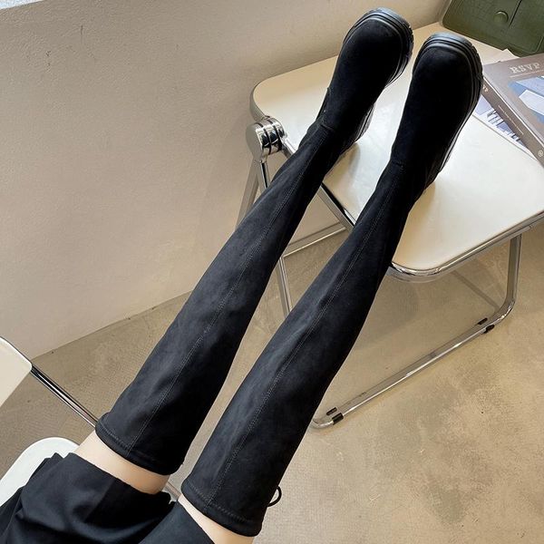 boots flat heel women's rubber boots-women round toe luxury designer female shoes clogs platform rain over-the-knee high 2, Black
boots flat heel women's rubber boots-women round toe luxury designer female shoes clogs platform rain over-the-knee high 2, Black