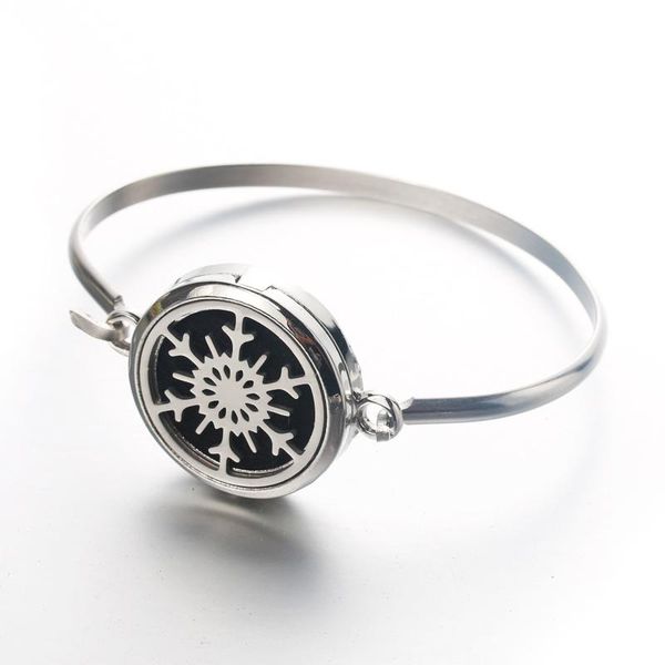 charm bracelets stainless steel snowflake pattern aroma spread bangles perfume essential oil diffuser lockets magnetic, Golden;silver
charm bracelets stainless steel snowflake pattern aroma spread bangles perfume essential oil diffuser lockets magnetic, Golden;silver