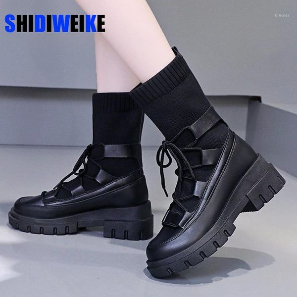 boots woman 2021 ladies casual stretch fabric socks fashion cross-tied women shoes platform gothic ac3231, Black
boots woman 2021 ladies casual stretch fabric socks fashion cross-tied women shoes platform gothic ac3231, Black