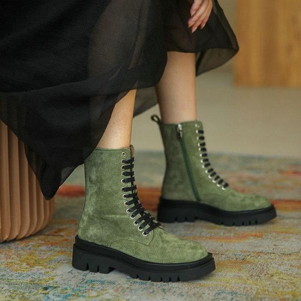 boots sianie tianie 2021 genuine natural leather suede army green combat cool woman winter fall platform motorcycle, Black
boots sianie tianie 2021 genuine natural leather suede army green combat cool woman winter fall platform motorcycle, Black