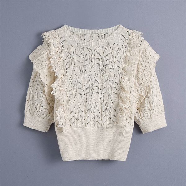 women's sweaters sweater with frilly sleeves, short knitted jacket, round collar, elastic, beige, casual fashion ozq0, White;black
women's sweaters sweater with frilly sleeves, short knitted jacket, round collar, elastic, beige, casual fashion ozq0, White;black