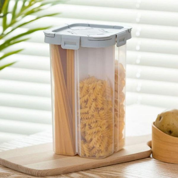 storage bottles & jars kitchen grain box sealed tank transparent four compartments 
storage bottles & jars kitchen grain box sealed tank transparent four compartments